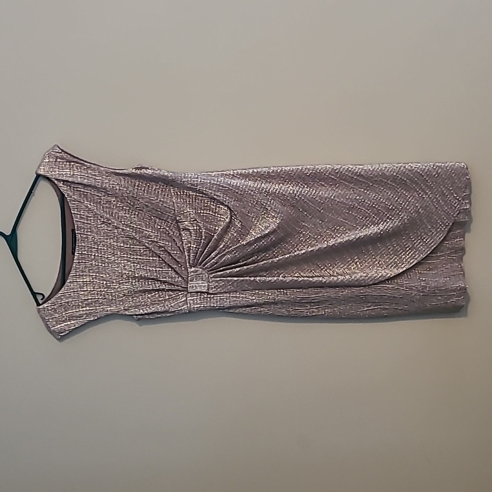 Collection DressBarn Silver Cocktail Dress Size 4